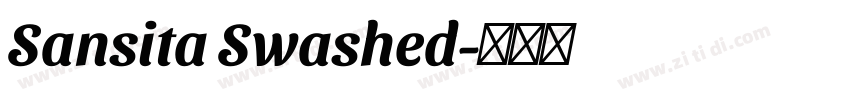 Sansita Swashed字体转换